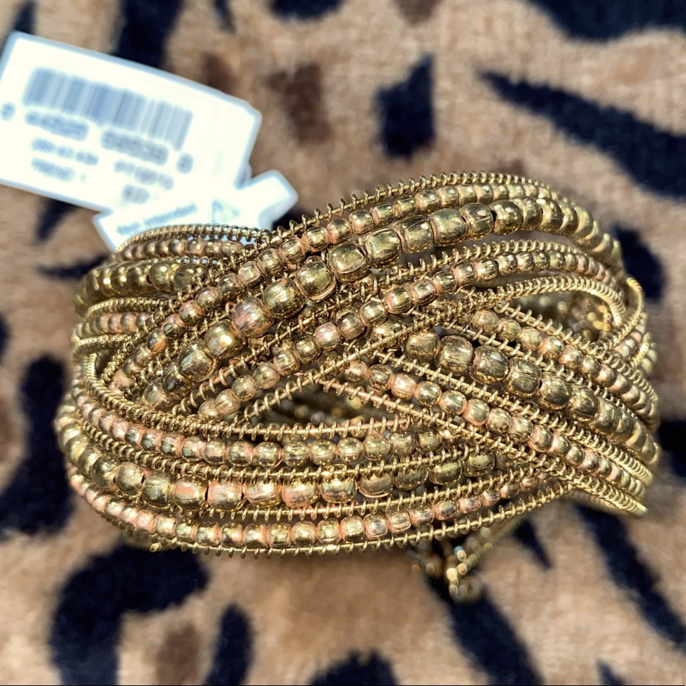 Macy’s Gold/Bronze Beaded Bangle